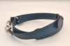 Authentic Louis Vuitton Leather Shoulder Strap Blue 50.2-60" LV 8386M