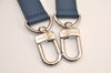 Authentic Louis Vuitton Leather Shoulder Strap Blue 50.2-60" LV 8386M