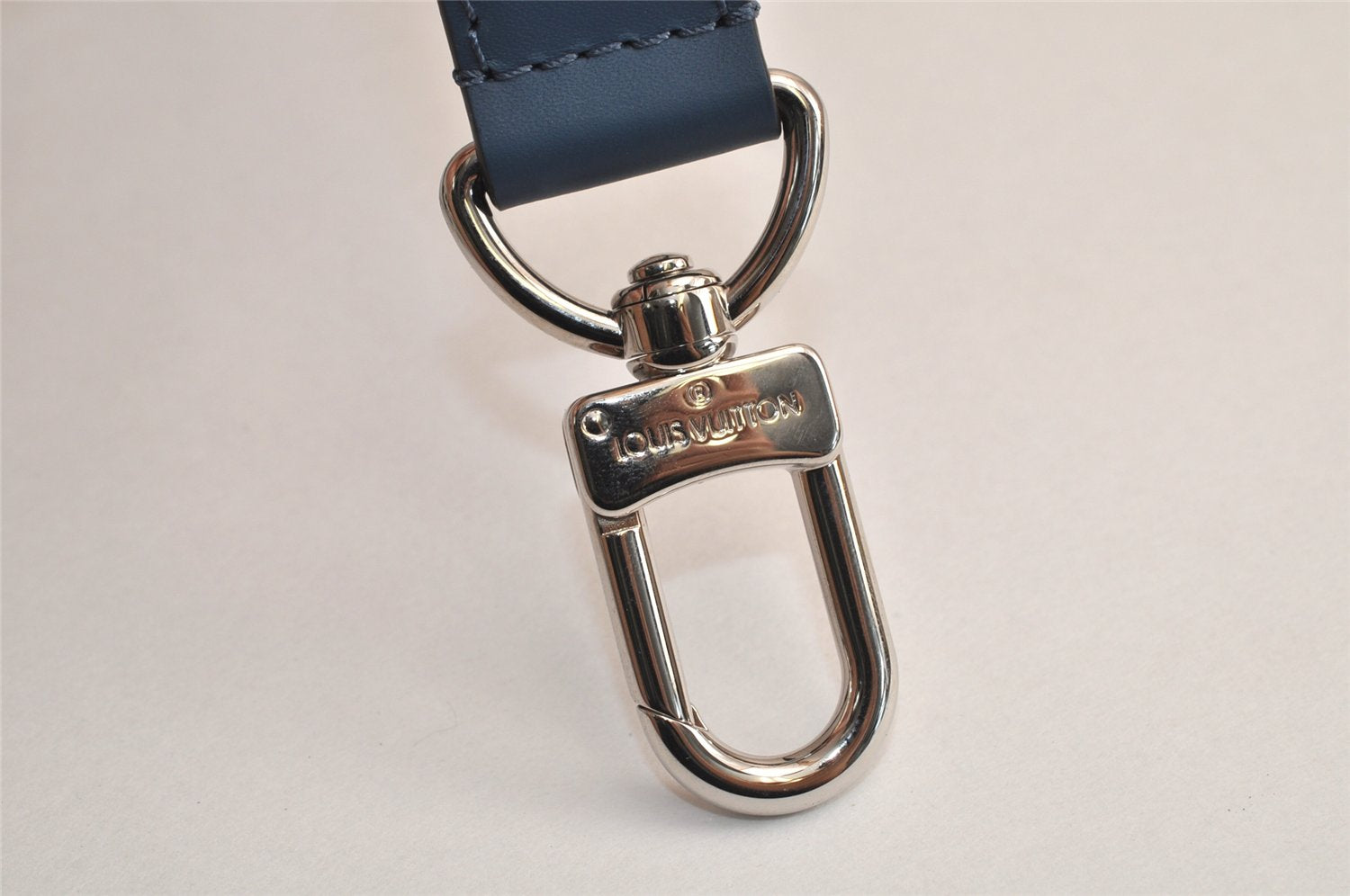 Authentic Louis Vuitton Leather Shoulder Strap Blue 50.2-60