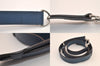 Authentic Louis Vuitton Leather Shoulder Strap Blue 50.2-60" LV 8386M