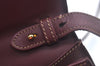 Authentic Cartier Must de Cartier Leather Shoulder Cross Bag Bordeaux Red 8387I