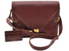 Authentic Cartier Must de Cartier Leather Shoulder Cross Bag Bordeaux Red 8388I