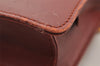 Authentic Cartier Must de Cartier Leather Shoulder Cross Bag Bordeaux Red 8388I