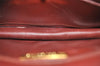 Authentic Cartier Must de Cartier Leather Shoulder Cross Bag Bordeaux Red 8388I