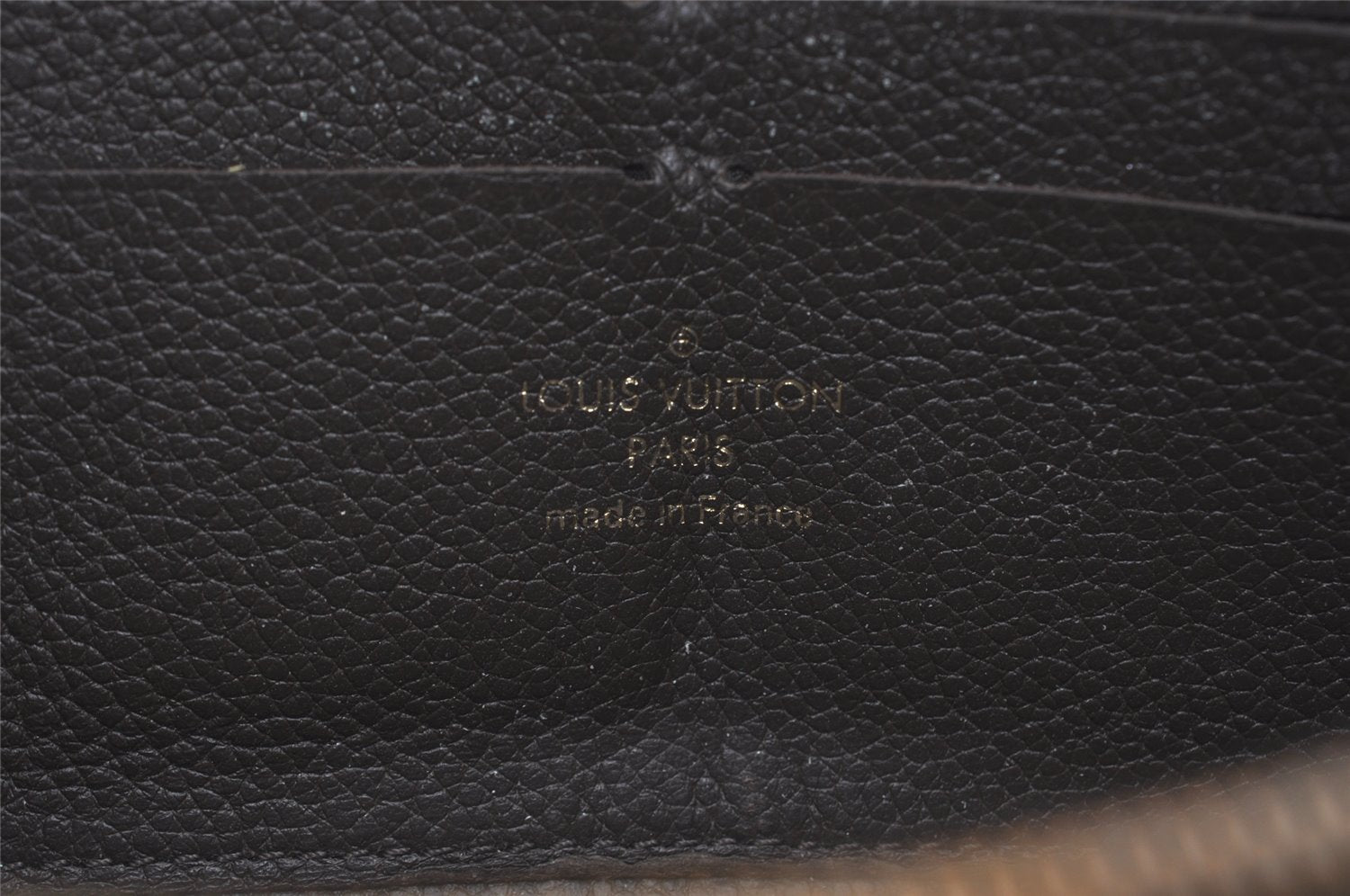 Authentic Louis Vuitton Monogram Empreinte Zippy Wallet Brown M60548 LV 8389I