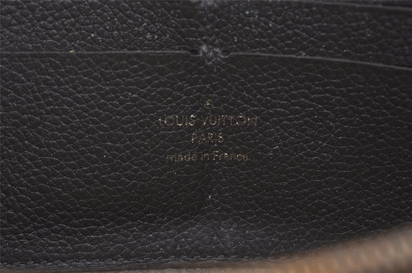 Authentic Louis Vuitton Monogram Empreinte Zippy Wallet Brown M60548 LV 8389I