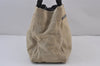 Authentic PRADA Sports Canvas Shoulder Hand Bag Purse Beige 8389J
