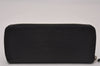 Authentic Louis Vuitton Epi Portefeuille Clemence Long Wallet M60915 Black 8391I