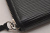 Authentic Louis Vuitton Epi Portefeuille Clemence Long Wallet M60915 Black 8391I