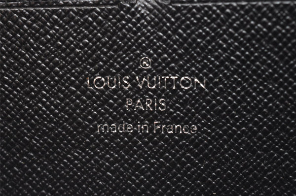 Authentic Louis Vuitton Epi Portefeuille Clemence Long Wallet M60915 Black 8391I