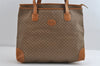 Authentic GUCCI Vintage Micro GG PVC Leather Shoulder Tote Bag Brown Junk 8392I