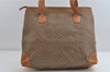 Authentic GUCCI Vintage Micro GG PVC Leather Shoulder Tote Bag Brown Junk 8392I