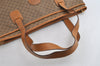 Authentic GUCCI Vintage Micro GG PVC Leather Shoulder Tote Bag Brown Junk 8392I