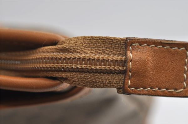 Authentic GUCCI Vintage Micro GG PVC Leather Shoulder Tote Bag Brown Junk 8392I