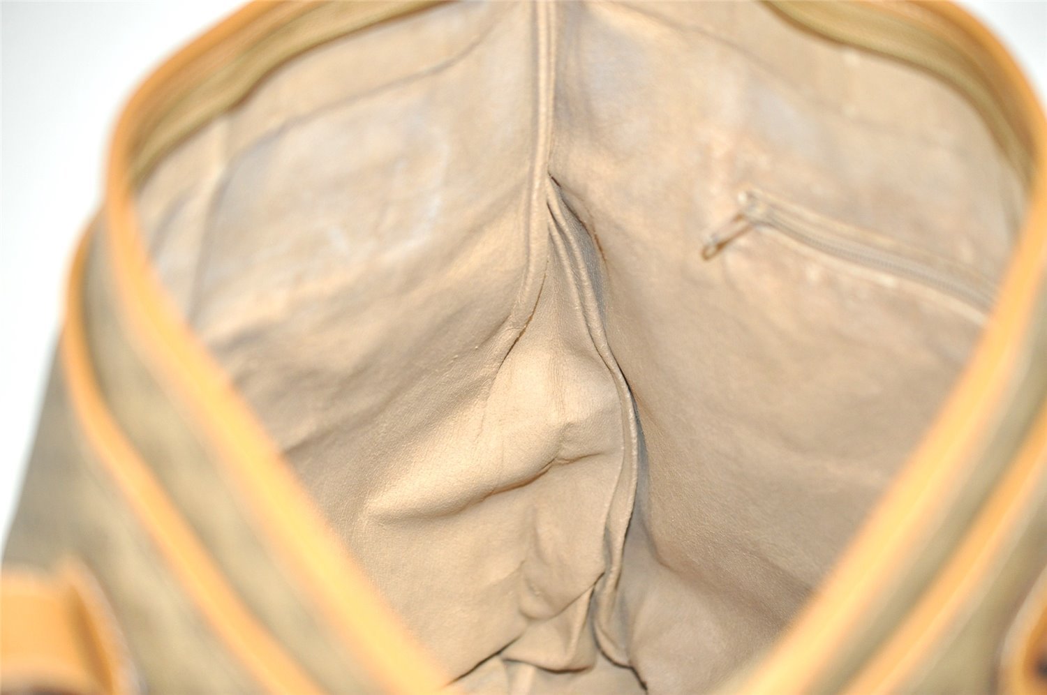 Authentic GUCCI Vintage Micro GG PVC Leather Shoulder Tote Bag Brown Junk 8392I