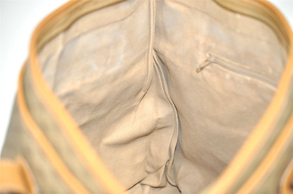 Authentic GUCCI Vintage Micro GG PVC Leather Shoulder Tote Bag Brown Junk 8392I