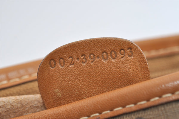 Authentic GUCCI Vintage Micro GG PVC Leather Shoulder Tote Bag Brown Junk 8392I