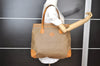 Authentic GUCCI Vintage Micro GG PVC Leather Shoulder Tote Bag Brown Junk 8392I
