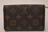 Auth Louis Vuitton Monogram Porte Monnaie Billets Tresor Wallet M61730 LV 8392J