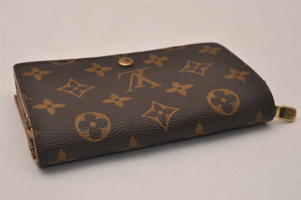 Auth Louis Vuitton Monogram Porte Monnaie Billets Tresor Wallet M61730 LV 8392J