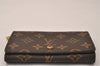 Auth Louis Vuitton Monogram Porte Monnaie Billets Tresor Wallet M61730 LV 8392J