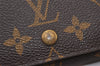 Auth Louis Vuitton Monogram Porte Monnaie Billets Tresor Wallet M61730 LV 8392J