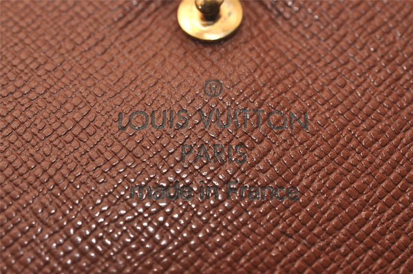 Auth Louis Vuitton Monogram Porte Monnaie Billets Tresor Wallet M61730 LV 8393J