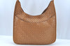 Authentic BOTTEGA VENETA Intrecciato Vintage Leather Shoulder Bag Brown 8394I