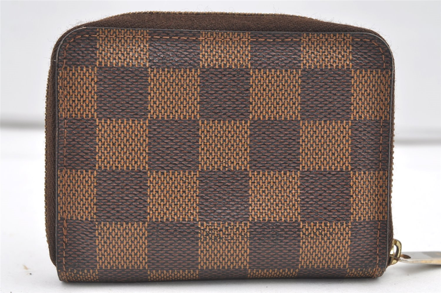 Authentic Louis Vuitton Damier Zippy Coin Purse Wallet N63070 LV 8394J