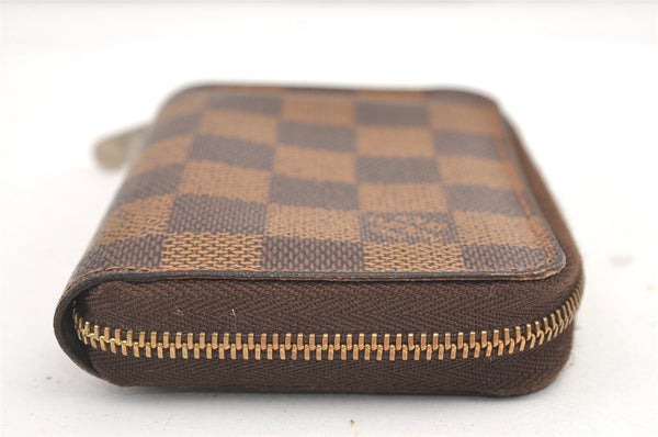 Authentic Louis Vuitton Damier Zippy Coin Purse Wallet N63070 LV 8394J