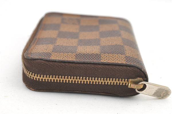 Authentic Louis Vuitton Damier Zippy Coin Purse Wallet N63070 LV 8394J