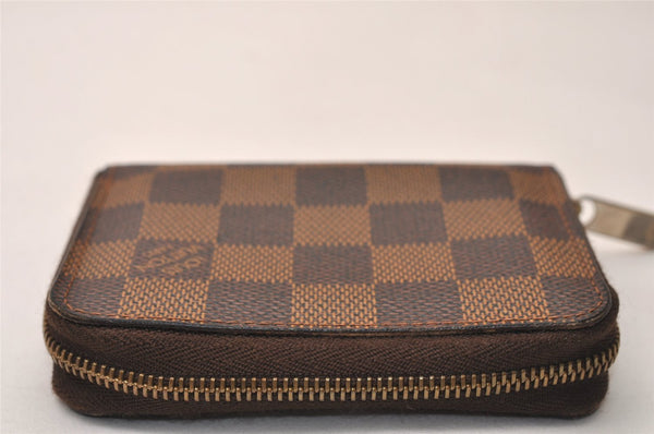 Authentic Louis Vuitton Damier Zippy Coin Purse Wallet N63070 LV 8394J