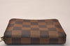 Authentic Louis Vuitton Damier Zippy Coin Purse Wallet N63070 LV 8394J