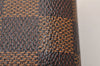 Authentic Louis Vuitton Damier Zippy Coin Purse Wallet N63070 LV 8394J