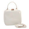 Authentic GUCCI Bamboo 2Way Shoulder Hand Bag Purse Leather White Junk 8395M