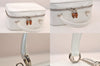 Authentic GUCCI Bamboo 2Way Shoulder Hand Bag Purse Leather White Junk 8395M