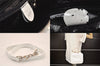 Authentic GUCCI Bamboo 2Way Shoulder Hand Bag Purse Leather White Junk 8395M