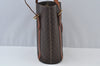 Authentic CELINE Macadam Blason Pattern Shoulder Bag PVC Leather Brown 8396I