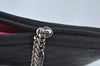 Authentic CHANEL Calf Skin Cambon Line CC Long Wallet Purse Black Junk 8397J