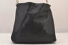 Authentic GUCCI Vintage Bamboo 2Way Shoulder Hand Bag Leather Black Junk 8397M