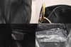 Authentic GUCCI Vintage Bamboo 2Way Shoulder Hand Bag Leather Black Junk 8397M