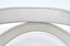 Authentic Salvatore Ferragamo Gancini Leather Hand Tote Bag Purse White 8398I