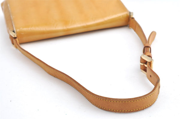 Auth Louis Vuitton Vernis Thompson Street Shoulder Bag Yellow M91008 LV 8398J