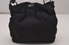 Authentic Christian Dior Maris Pearl Hand Bag Purse Nylon Black Junk 8399I