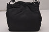 Authentic Christian Dior Maris Pearl Hand Bag Purse Nylon Black Junk 8399I