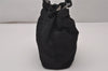 Authentic Christian Dior Maris Pearl Hand Bag Purse Nylon Black Junk 8399I