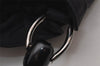 Authentic Christian Dior Maris Pearl Hand Bag Purse Nylon Black Junk 8399I