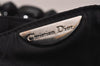 Authentic Christian Dior Maris Pearl Hand Bag Purse Nylon Black Junk 8399I