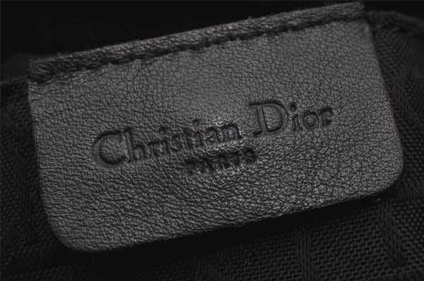 Authentic Christian Dior Maris Pearl Hand Bag Purse Nylon Black Junk 8399I