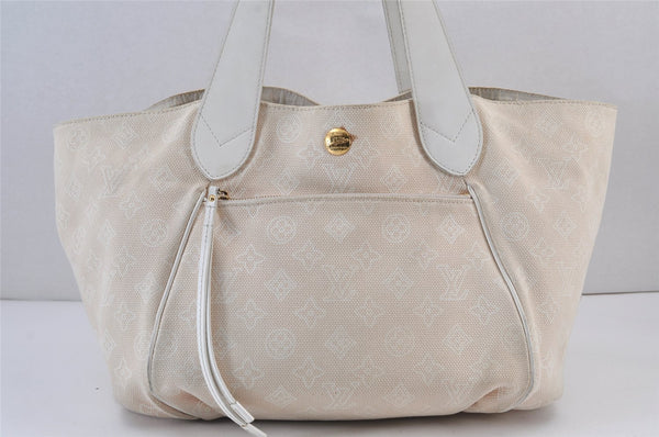 Authentic Louis Vuitton Beach Line Cabas Ipanema PM Tote Bag Beige Pink 8400J